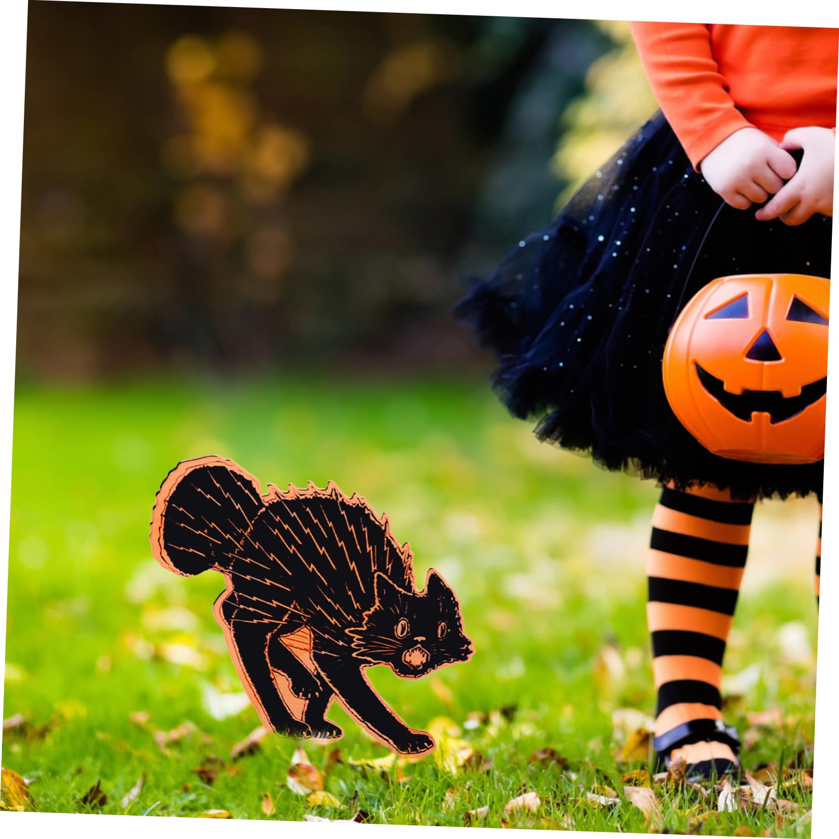 Amazon.co.jp: ハロウィン 猫 ガーデン装飾 アクリル製 庭用看板 屋外